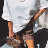 SUNRISE BROWN SATIN LACE SHORT