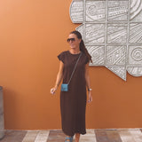 ENDLESS SUMMER BROWN DRESS