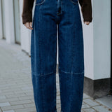 DARK BLUE BALLOON JEANS 3236