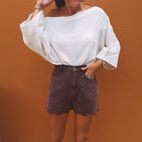 ROMERO ECRU TETRA BLOUSE