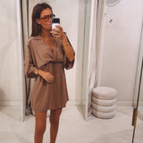 SANDRINE MOCHA DRESS