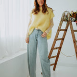 MARCELINE YELLOW MOHAIR SWEATER