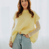 MARCELINE YELLOW MOHAIR SWEATER