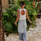 PALOMA WHITE OPEN BACK TOP