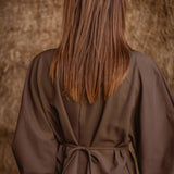 MAVIS TAUPE PERFECT FALL BLOUSE