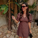 RAYOS DEL SOL BROWN DRESS