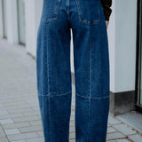 DARK BLUE BALLOON JEANS 3236
