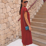 ENDLESS SUMMER BORDEAUX DRESS