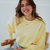GWENDOLINE BUTTER YELLOW KNIT SWEATER
