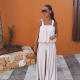 ZUMAIA BEIGE TWO-PIECE SET
