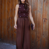 SATIN SOUL BROWN PANTS