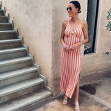 LUPITA PINK/ORANGE SHELL CROCHET DRESS