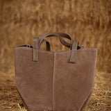 RANGERETTE TAUPE SUEDE BAG