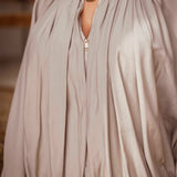 FAYE TAUPE ZIP BLOUSE