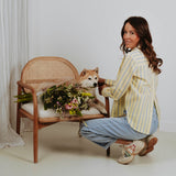 IZZY YELLOW STRIPED BLOUSE