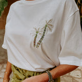 PALM ESCAPE WHITE T-SHIRT