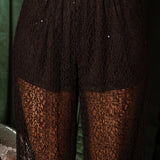 BELLAVIVE BLACK LACE PANTS
