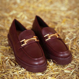 LOUISIANA BURGUNDY LOAFERS
