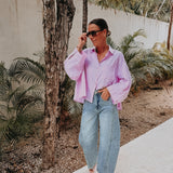 CIELO PINK STRIPED BLOUSE
