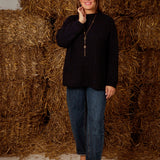 LUMEA DARK BLUE KNIT SWEATER