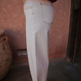 WHITE BALLOON JEANS 9223
