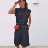 SANTOS DARK BLUE DENIM BERMUDA SHORT