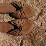 LUZBEL BEIGE SLIPPERS