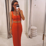 ANNEMIE RED TWO-PIECE SET