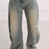 BLUE BALLOON BAGGY JEANS A5230