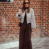 OXFORD BROWN/ECRU STRIPED JACKET