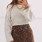 COLETTE BEIGE KNITTED SWEATER