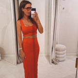 ANNEMIE RED TWO-PIECE SET