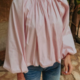 PARADISE OLD PINK OPEN BACK BLOUSE