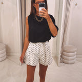 FIONA ECRU POLKADOTS SHORT