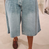 BLUE DENIM BERMUDA SHORT A3797