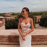 CHOUROUK WHITE FLOWER DRESS