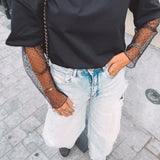 NEVADA BLACK POLKADOTS LONGSLEEVE SHIRT