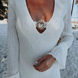 ASOLEA ECRU BEACH DRESS