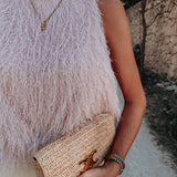PRE-ORDER CELESTUN LIGHT PINK FRINGE TOP
