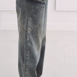 BLUE CARGO BALLOON JEANS A5217