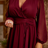 SKYE BURGUNDY DRESS