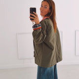 LENORA KHAKI ZIP JACKET