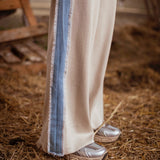 WINONA BEIGE DENIM TWO-PIECE SET