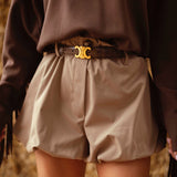 ELEANOR BEIGE PUFFY SHORT