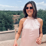 PRE-ORDER MOON OVER MARRAKESH OLD PINK HALTER DRESS - PS THE LABEL