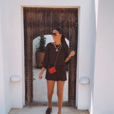 EIVISSA BROWN TWO-PIECE SET