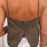 MONIQUE KHAKI TOP