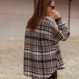 LACEY BROWN CHECKERED JACKET