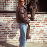 FRANNY BROWN PUFFER JACKET