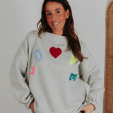 LOVE GREY SWEATER